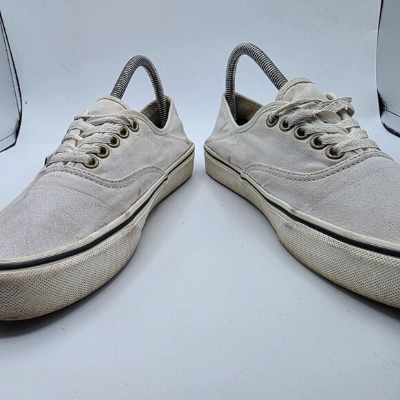 Vans EcoCush Womens Size 9 White Canvas Sneakers Floral Embroidery Casual - Picture 3 of 13